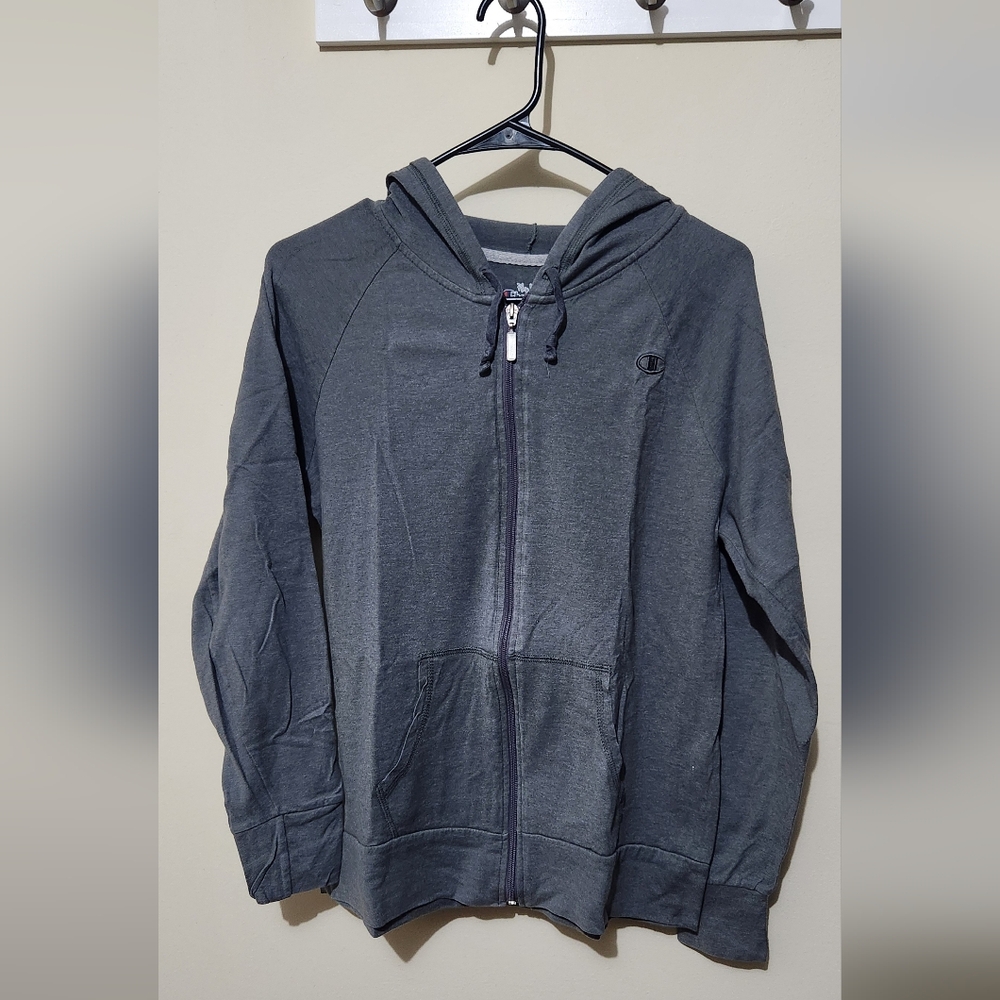 Champion Women's Gray Zip-Up Hoodie